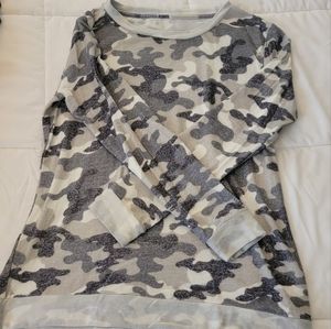 Zyia Camo Boyfriend Sweater